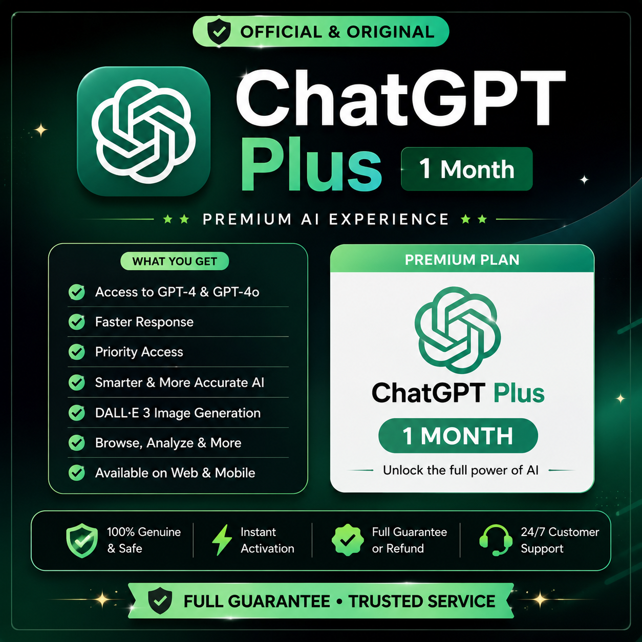 ChatGPT Plus (1 Month )